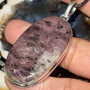 Beautiful Dark Purple Chariot Crystal Pendant 2 1/4”